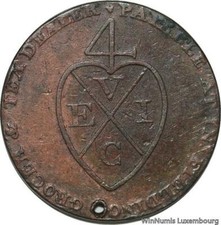 D3208 East India Colonial Manchester Hall Penny Tea Mark 1793 -> Make Offer