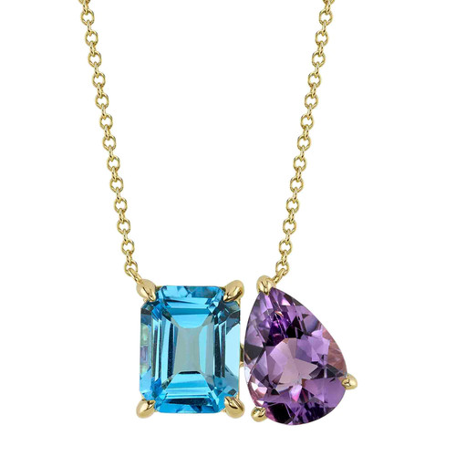 14k bleu topaze - 14k, or