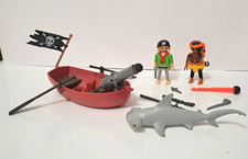 Playmobil Réf 5137 Barques des pirates avec requin marteau 