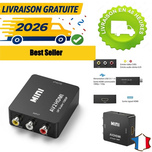 Convertisseur rca vers - rca,