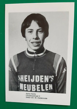 CYCLISME carte cycliste ADRIE HARKS équipe VAN DER HEIJDENS MEUBELEN 1983