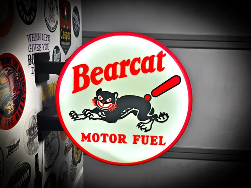 Enseigne bearcat motor fuel - bearcat,