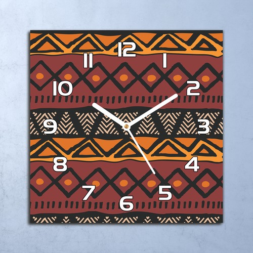Horloge murale verre 30x30 - en,