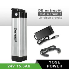24V15.6Ah E-Bike Batterie de Vélo Electrique avec Chargeur Pour 250W/350W Moteur