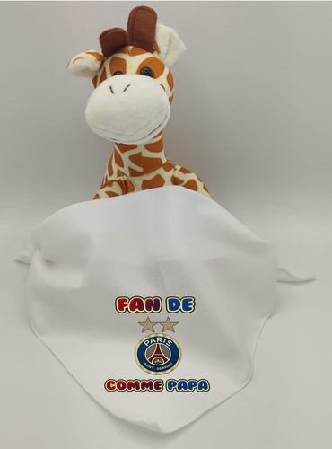 Peluche prénom logo girafe - logo,
