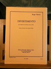 Roger Boutry Divertimento pour saxophone et piano partition éditions Leduc