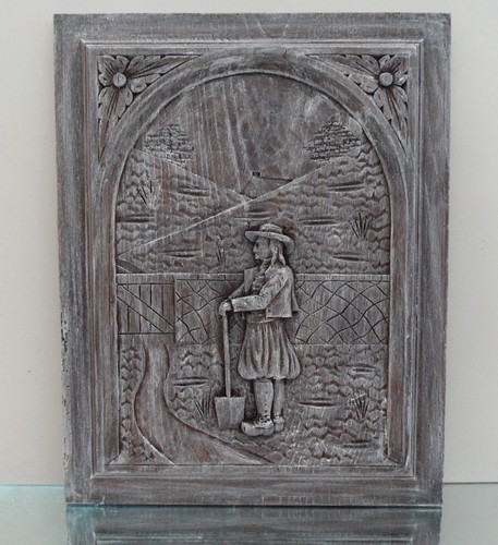 Ancien panneau plaque fronton - ancien,