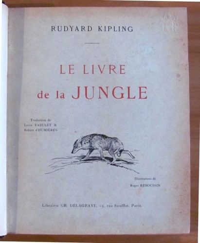 Kipling livre de la - le,