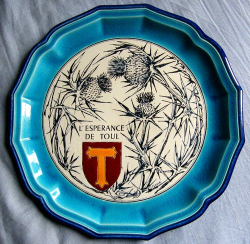 Longwy assiette faience - assiette,