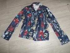 Veste MULTIPLES CREATEUR façon jean et multicolore 2/M/38 TBE