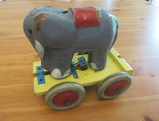 ELEPHANT- JOUET ANCIEN - A TIRER