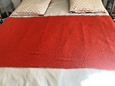 Plaid Uni en laine "moussue", légère et vive - 200 x 90 cm - couleur ORANGE