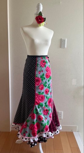 Flamenco skirt floral wrap - flamenco,