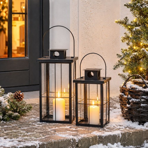 Lot lanternes xxl noires - lanternes,