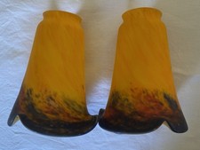 Paire art déco tulipe pâte - art,