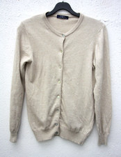 Gilet beige cashmere - gilet,