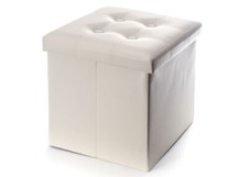 Pouf Salon Récipient Cuir