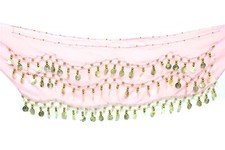 Châle ROSE dance orientale du