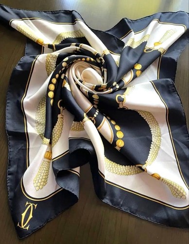 Foulard soie motif bijoux - soie,
