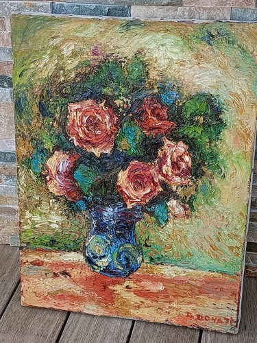 Tableau ancien bouquet - ancien, de
