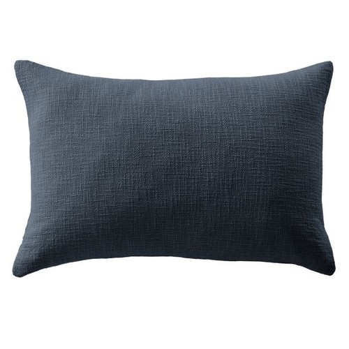 Coussin 40x60 coton minuit - coussin,