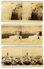 AMATEUR STEREOVIEWS (Lot of 6) - THE EXPEDITION. Original Antique Photos 1880s