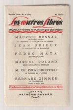 Les Oeuvres Libres  Nouvelle