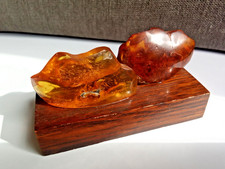 Deux pièces d’ambre sur