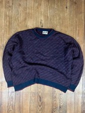Pull maille vintage motifs
