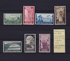 B795-ALBANIA 1940 AIR POST SC# C47- C53 Y&T# 37- 43 CV$60 MH FULL SET