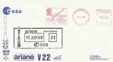 ESA Enveloppe 1988 Fusée