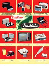 PUBLICITE ADVERTISING   1965   RADIOLA   téléviseur magnétophone  éléctrophone