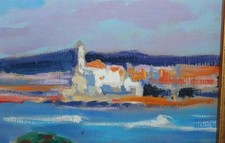 Tableau Ancien Huile Paysage