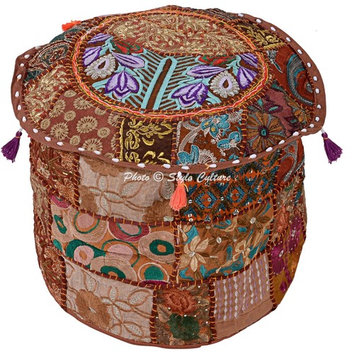 Round pouf ottoman in - round, 22