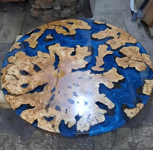 Table basse ronde résine - en,