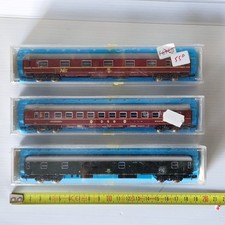 RIVAROSSI et ATLAS RIVAROSSI échelle N lot de 3 voitures voyageurs neuve + boite