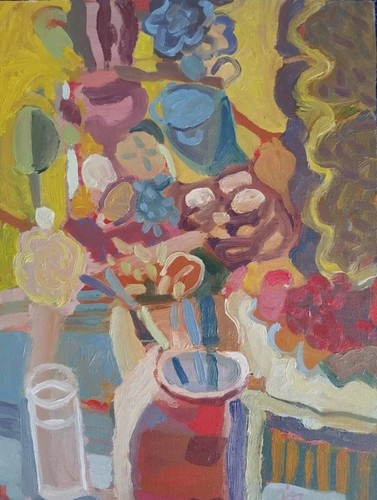 Tableau peinture huile - peinture,