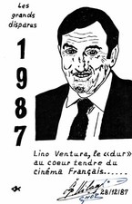 Lino Ventura * Signature Originale Sur Carte 10x15 - Nr.6423A