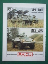 6/1983 PUB LOHR HANGENBIETEN VEHICULE BLINDE LEGER VPX 5000 RPX 6000 FRENCH AD