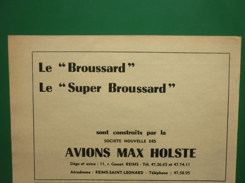 1957 pub avions max holste - pub,