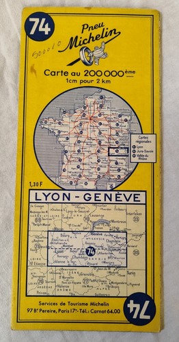 Carte michelin nº74 lyon - michelin,