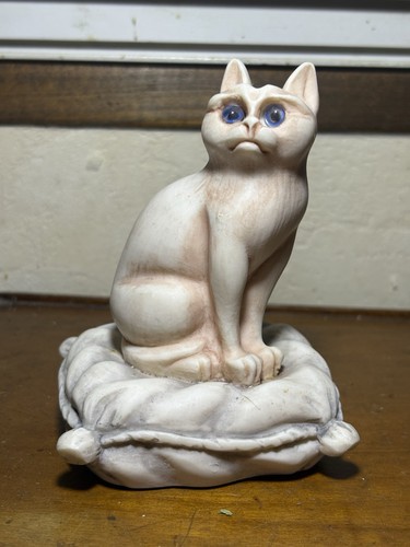 Figurine sculpture chat en - le,