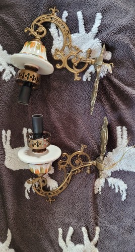 Paire appliques bronze et - d,