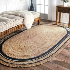 Tapis ovale en jute tapis