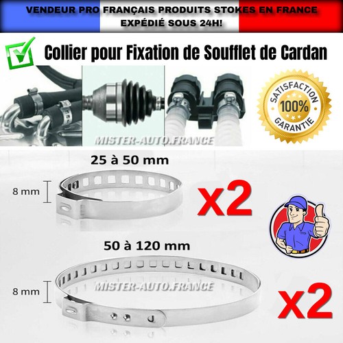 Collier soufflet cardan - x4,