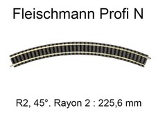 FLEISCHMANN Rail courbe R2