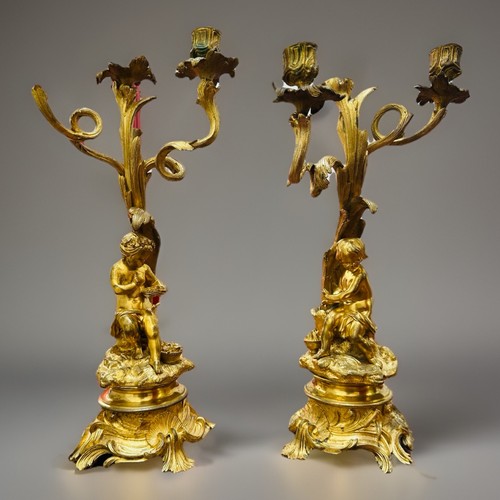 Paire chandelier bronze - paire,