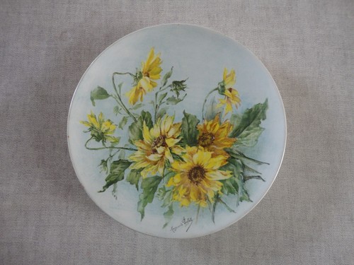 Art nouveau assiette peinte - peinte, À