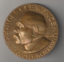Médaille ,Georges Clemenceau