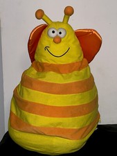 Abeille Animal Peluche Doudou Coussin Pouf Jouet Verbaudet Fille Garçon Vintage